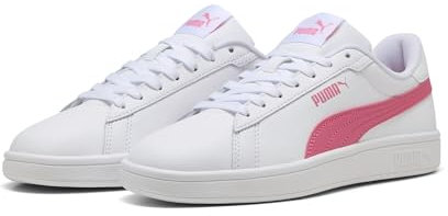 PUMA Mixte Smash 3.0 L Basket, White-Magic Rose, 42 EU