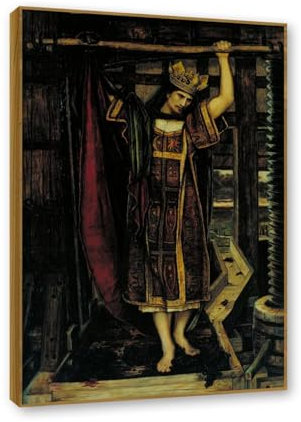 JZSDGB Tableau Religieux, Le Pressoir, Célèbre Impression sur Toile, Tableau Decoration Murale Salon Moderne. 30x45cm. Cadre doré champagne