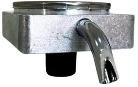 Portacialda Originale in ALLUMINIO per Didiesse Frog per Macchine da Caffè. Completo e già assemblato (Porta cialda in alluminio + Filtro Acciaio + Beccuccio Cromato + Dado in plastica + 2 Spessori)