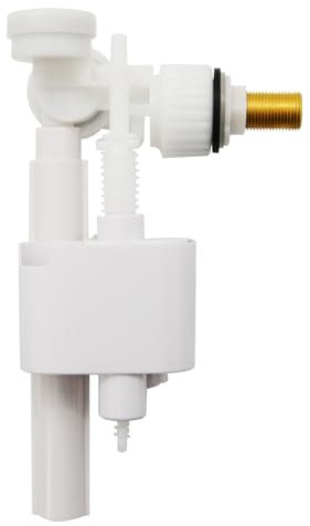 Mendorio Universal Side Fill Valve G3/8, Brass Connection, Adjustable Float, Removable Filter - Toilet Valve