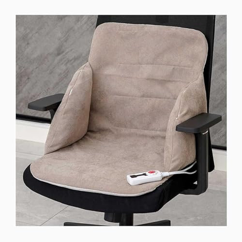 SWMIMXJ Cojín de Asiento Calefactable Plegable para Uso Doméstico en la Oficina, Almohadilla Calefactora Eléctrica Portátil con 9 Ajustes de Temperatura para Caderas