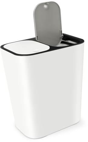 TOPBATHY Contenitore Per Rifiuti Cucina Doppio Bidone Spazzatura Scomparti Cestino Per Spazzatura Design Semplice Da Bidone