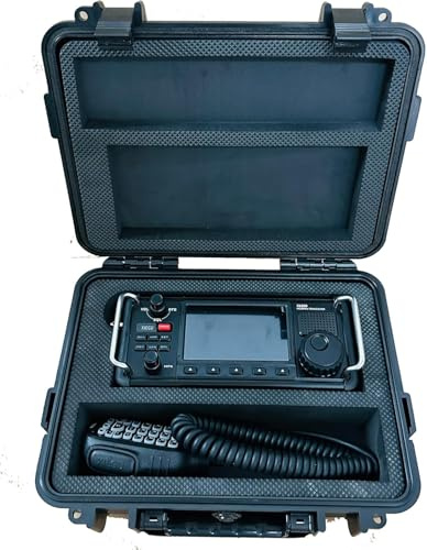 PUEKEO wasserdichte und staubdichte tragbare Box mit anpassbarem Schaumstoff-Einsatz für XIEGU X6200 - IP67 Schutzcase