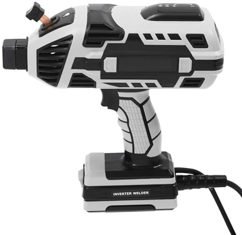 Soldadora eléctrica portátil, soldadora manual, inversor IGBT, pistola de soldadura, máquina de soldadura para trabajos de chapa, ingeniería mecánica, reparación de automóviles (gris)