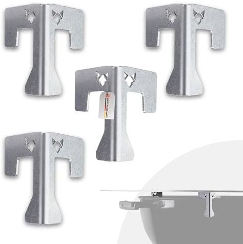 FENNEK Lot de 4 supports d'espacement universels pour plaques de feu | Pour tonneau à feu, bol à feu et barbecue sphérique | Distance parfaite de la source de chaleur | Fabriqué en Allemagne