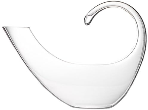 Healifty Dispenser Vino Rosso in Vetro Trasparente Decanter Portatile per Migliorare del Vino con Design Ergonomico e Levigato Contenitore Stabile per Conservazione Lungo Termine