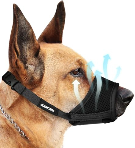 GREMCADA Hundmunstycke, 3-nylonsvart-L-A-20251107