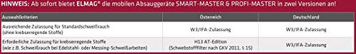 Absauganlage, fahrbar, Smart-Master Absaugarm Ø 150mm/2m in Schlauchausführung, Absaugl. mit Arm max. 950 m³/h ~ 1,1 kW