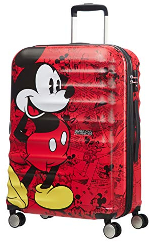 American Tourister Wavebreaker Disney - Spinner M, Kindergepäck, 67 cm, 64 L, Mehrfarbig (Mickey Comics Red)