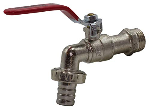 Riegolux 205502 Robinet Sphère 3/4 avec Adaptateur Tuyau Collier