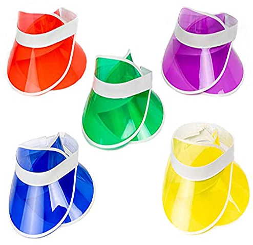 Fayemint 10 Stück Sonnenvisier，Sonnen-Hut，Sonnen-Hut Unisex, Atmungsaktiv Beach Sonnenhut Sommerhut für Golf Baseball Tennis Herren Damen