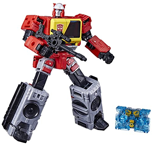 Transformers Generations Legacy Autobot Blaster & Eject de 17,5 cm, Classe Voyager, pour Enfants, dès 8 Ans
