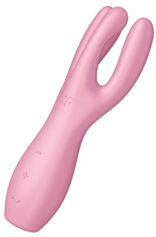 Satisfyer Threesome 3 Auflege-Vibrator | 12 Vibro-Modi | Wasserdicht (IPX7) | 3 Motoren für Klitoris & Schamlippen Stimulation | Sex Spielzeug für Frauen | Erotik | Dildo | Mehrere Vibrationsprogramme