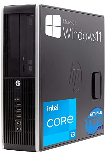 HP Ordinateur de bureau PC Compaq 8300 SFF Core i3 3,30 GHz Windows 11 Pro 8 Go SSD 240 Go | DisplayPort VGA série RS232 Ordinateur fixe maison bureau (reconditionné)