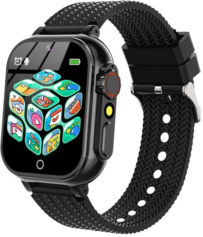 Kids Smart Watch Boys Girls - Smart Watch for Children with 32 Puzzle Games Music Player Alarm Clock Flashlight HD Touch Screen,Kids Watch for Boys Girls Educational Toys Birthday Gifts for Ages 4-12