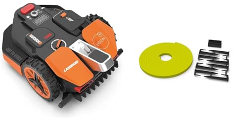 WORX - LANDROID Vision - 800 m² - WR208E.1 - Robot Tondeuse connecté sans Fil périphérique & Kit de Bande magnétique pour Robot Tondeuse Landroid Vision - WA0872