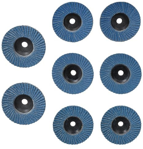 Omevett 8 Pcs Flap Discs 76mm Mixed Grit 40/60/80/120 Zirconia Grinding Wheel Sanding Discs for Angle Grinder to Sanding Grinding Metal Wood Stainless Steel