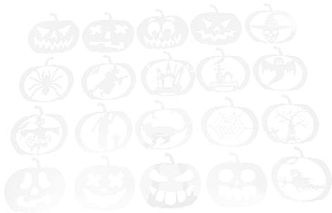NUOBESTY Halloween-schablonen-set 20-teilig Wandschablone Zum Malen Wiederverwendbar Nicht Zum Basteln