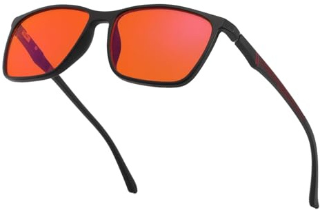 KUKU VISION 96% Blaulichtfilter Brille Damen/Herren Computerspielbrille Anti-Ermüdungs- und Blendschutzgläser,für Computer, Mobiltelefone und Fernseher