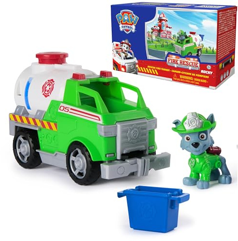 Paw Patrol Fire Rescue Rocky Rescue Fire Tanker Toy Truck Vehicle