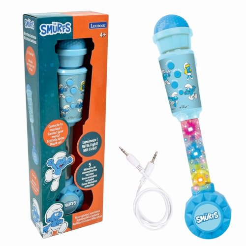 Lexibook, Puffi, Microfono Luminoso per Bambini, Giocattolo Musicale, Altoparlante Integrato, Effetti Luminosi, Presa Aux-in, Blu, MIC90SF