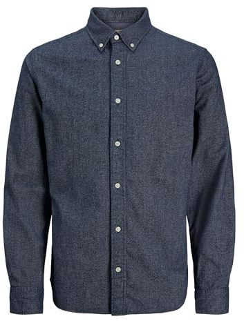 Jack & Jones Jprblubarkley Flannel X-mas L/S Shirt Ch Jprblubarkley - Maglietta in Flanella X-mas, Taglia L/S, Ch Uomo (Pacco da 1)