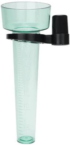 Alnicov Pluviomètre en Plastique Transparent avec Piquet de Montage pour Jardin et Ferme 25 cm