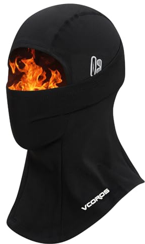 VCOROS Sturmhaube mit Brillenlöchern Balaclava Gesichtshaube für Unisex | Sturmmaske Winddicht Warm UV-Schutz Einheitsgrösse Volles Gesicht Skimaske für Winterski