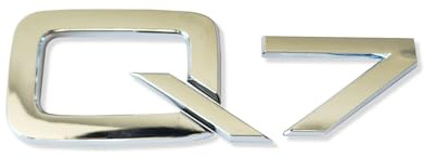MCK Auto - Q7 - Logotipo de maletero trasero plateado brillante para modificación de afinación