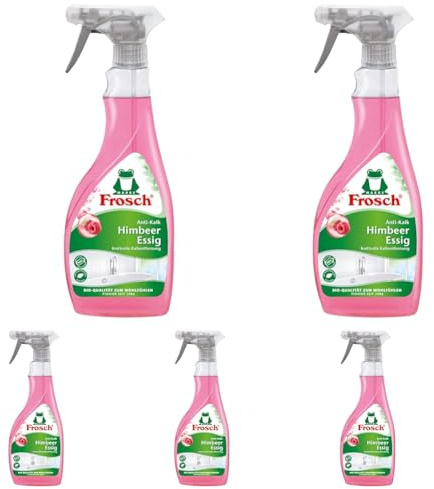 Frosch Anti-Kalk Reiniger Himbeer-Essig, 0,5 l (Packung mit 5)