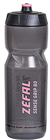 Zefal Unisex's Sense Grip 65 Bottle, Black/Black,