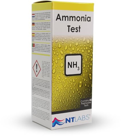 NT Labs Ammonia Test Kit, Aquarium Water Test Kit, Pond Water Testing Kit, Accurate Results (Contains 40 Freshwater Tests)