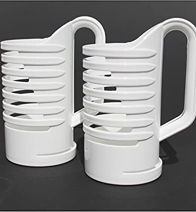 JOSKO Produkte 790 portabottiglie e portabottiglie per la maggior parte dei tipi di bottiglie, set da 2 cucchiaini. Facile da versare. Supporto con manici grandi, plastica