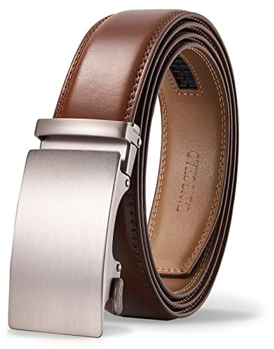 TANGCHAO Gürtel Herren, Automatik Ratschengürtel 35mm breit ohne Löcher