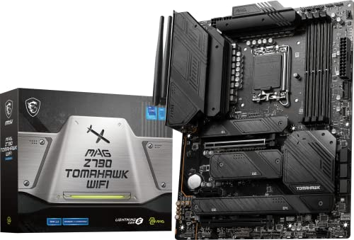 MSI MAG Z790 Tomahawk WiFi-Gaming-Motherboard (unterstützt Intel Prozessoren der 12. / 13. Generation, LGA 1700, DDR5, PCIe 5.0, M.2, 2,5 Gbit/s LAN, USB 3.2 Gen2, Wi-Fi 6E, ATX)