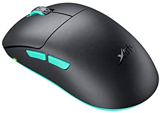 Xtrfy M8 Wireless, souris de gaming ultralégère sans fil, optimisé pour l’esport radio 2,4 GHz, avant ultra-réduit pour une précision élevée, rechargeable, Noir