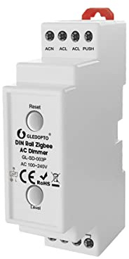 Unterputzmodule Dimmer, 1 Kanal für 230V max. 200W LED mit Taster/Schalter-Anschluss Phasenabschnitt dimmbare Lampen, Trafos & Leuchten (Hutschienen Dimmer)