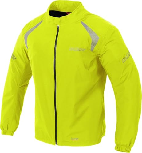 Büse Breeze Giacca antipioggia da moto, giallo neon, 7XL