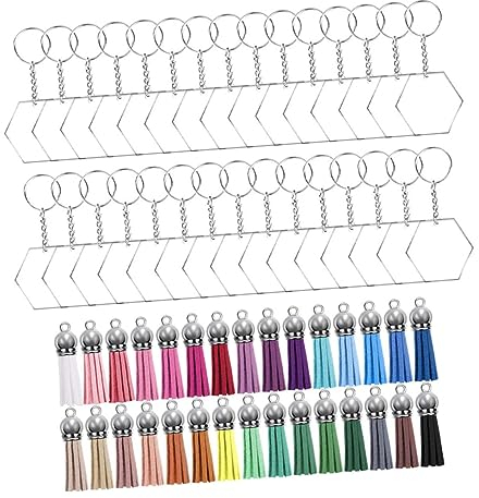 Anneome 1set Portachiavi Pendenti Acrilico Di Charm Personalizzabili Per Gioielli e Decorazioni Per Regali Creativi e Feste Come Natale e Compleanni