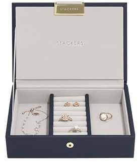 Stackers Marineblauer Mini-Schmuckkasten-Deckel