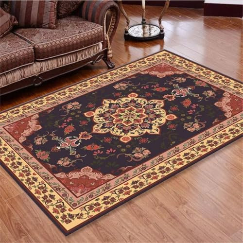 RUGMRZ Teppich Waschbar Waschbarer Wohnzimmer Schlafzimmer Rechteckiger Blauer Wohnzimmerteppich Arbeitszimmerdekoration Kinderzimmer Junge 160X240Cm 5Ft 3''X7Ft 10.5''