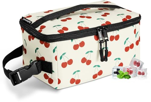 Cerbonny Bolsa térmica pequeña congelable, bolsa de almuerzo pequeña aislada con bolsa de hielo, mini bolsa térmica para el trabajo, escuela, viajes, apto para más de 3 años