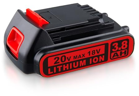 18V 3.8Ah LBXR20 Battery Replacement for BLACK and DECKER 18V Battery Compatible with BLACK and DECKER LBXR20 BL2018 LB20 LBX20 STC1820 Tools