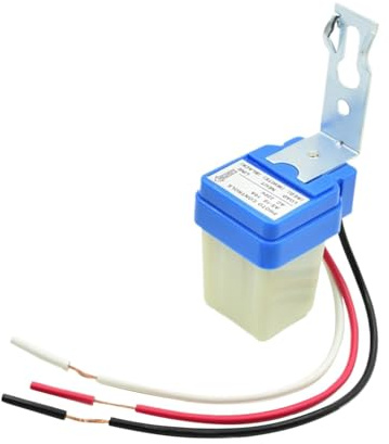 Sensore fotocellula – Sensore fotocellula per esterni, sensore di luce, controllo fotocellule, sensore multifunzione per esterni, sensore crepuscolare fino all'alba