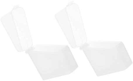 PRETYZOOM Caja para Rebanadas de Queso 2 Piezas Pp Transparente Tapa
