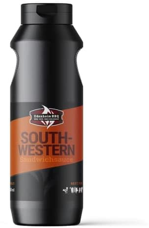 South Western Sauce – 500 ml – Rauchig-süße Chipotle Sandwichsauce mit leichter Schärfe – Ideal für Burger, Sandwiches, Tacos und Fingerfood – SizzleBrothers x Udenheim BBQ