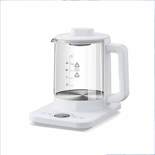 ROHCGHC Electric kettle, 1.6L HAutomatic Glass Preserving Pot Portable Multi Cooker Tea Smart Appointment with Adjustable Temperature