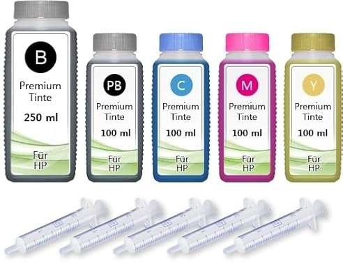 Inkadoo Druckerpatronen NACHFÜLL Tinte kompatibel für HP 364 XL HP364 HP364XL Refill Set