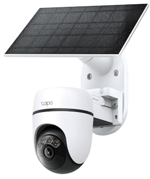 Tapo C630 KIT, 3K 5MP Solar Powered Pan/Tilt Security Camera Kit, Free People/Pet/Vehicle Detection, Color Night Vision, IP65 Weatherproof, 360° AI Tracking