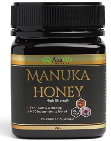 Miele di Manuka di alta qualità certificato Ausvita MGO 250+ (250g)